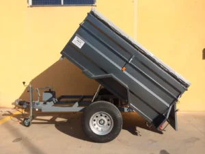 Remolque Basculante Hidráulico Manual Serie 4×4 750 kg – 200 × 130 × 60 cm – Eje AL-KO Reforzado