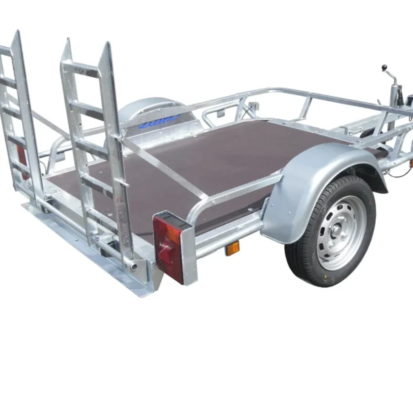 Lider Remolque Portamotos 39420 178×126 cm 750 kg Kit Cuádruple Suelo Rampas Barra