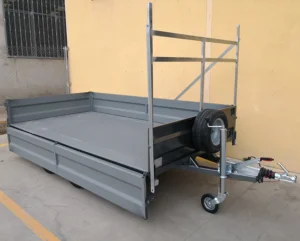 Remolque Bandeja Caja Abierta Alko 300×180 cm 1500 kg Doble Eje Ruedas Bajo Chasis