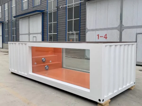 Piscina Contenedor de 20 Pies (6,06 × 2,44 m) con Ventana Panorámica de Fibra de Vidrio