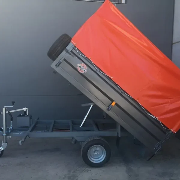 Remolque basculante hidráulico Ayala — 220×160×40 cm | 750 kg | Eje Simple | Bomba Manual