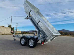 Remolque Basculante Hidráulico Eléctrico Conceptualizados 3502 – 3500 kg – Doble Eje Knott – Bomba 12V