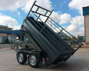 Remolque Basculante Manual AL-KO 750 kg – 200 × 130 cm – Doble Eje con Ruedas Exteriores