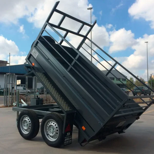 Remolque Basculante Manual AL-KO 750 kg – 200 × 130 cm – Doble Eje con Ruedas Exteriores