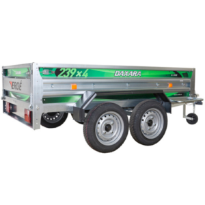 Remolque Utilitario ERDÉ DAXARA 239NF – 750 kg – 225 × 129 cm – Doble Eje Reforzado, Acero Galvanizado y Suelo Antideslizante