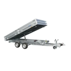 Remolque Basculante Eléctrico Lider 39600 PE 2500 kg – 256 × 148 cm – Doble Eje Frenado