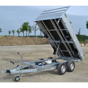 Remolque Basculante Hidráulico Boro BO3015RA 2700 kg – 300 × 150 cm – Doble Eje con Bomba Eléctrica