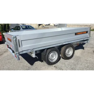 Remolque Basculante Eléctrico Debon PW 1.2 Lux 2000 kg – 300 × 160 cm – Doble Eje Frenado