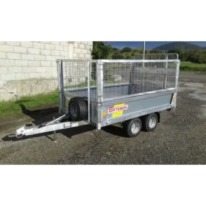 Remolque Basculante Bateson 72H 750 kg – 210 × 125 cm – Doble Eje con Volquete Lateral Hidráulico