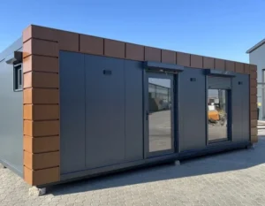 Módulo Oficina Prefabricado Valoisío 8 × 3 m – 24 m² con Aire Acondicionado y Baño Completo