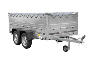 Unitrailer Remolque Jardín Kipp 264/2 264×125 cm 750 kg Doble Eje Basculante Lona