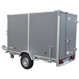 Remolque Furgón Cerrado Lider 38970 – 750 kg – 260 × 142 × 162 cm – Eje Simple Frenado – Doble Puerta Trasera
