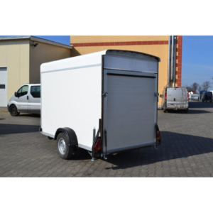Remolque Furgón Cerrado DEBON ROADSTER 300 ALU – 750 a 1300 kg – 330 × 155 × 190 cm – Suspensión Pullman 2 y Paredes de Aluminio