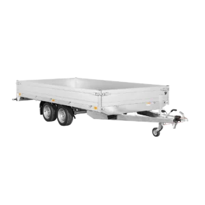 Saris Remolque Bandeja Ridelles PL406204 406×204 cm 3500 kg Doble Eje Cortinas Aluminio