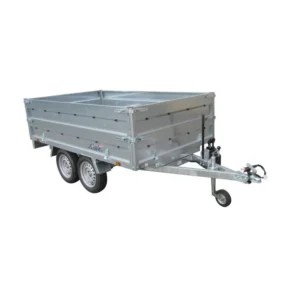Remolque Basculante Hidráulico Manual Lider 39560-L 750 kg – 253 × 147 cm – Doble Eje Sin Frenos