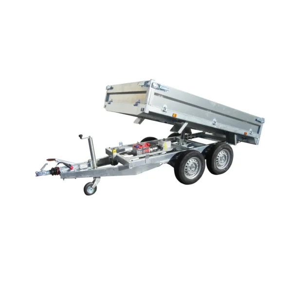 Lider Remolque Basculante Portacoches 322×170 cm 2500 kg Doble Eje Bomba Eléctrica