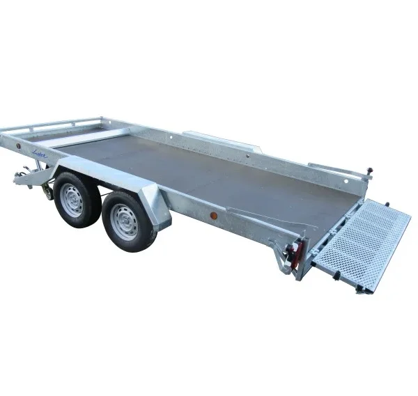 Lider Remolque Bandeja Basculante 34780 450×190 cm 3500 kg Doble Eje Bomba Manual